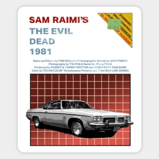 Evil Dead Oldsmobile (Red Title Text) Magnet